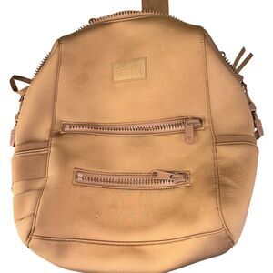Dagne Dover Backpack Womens One Size Brown Neoprene Laptop Bag Pockets Travel